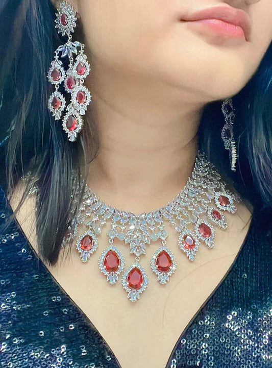 Suramya AD Necklace Set