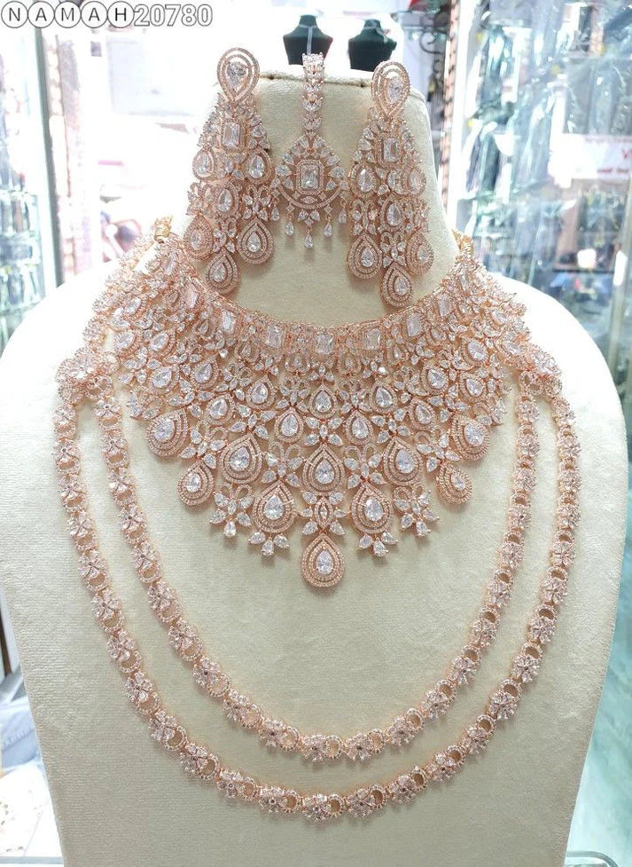 Heera Jhalak (Diamond Glimpse) Super Necklace Set