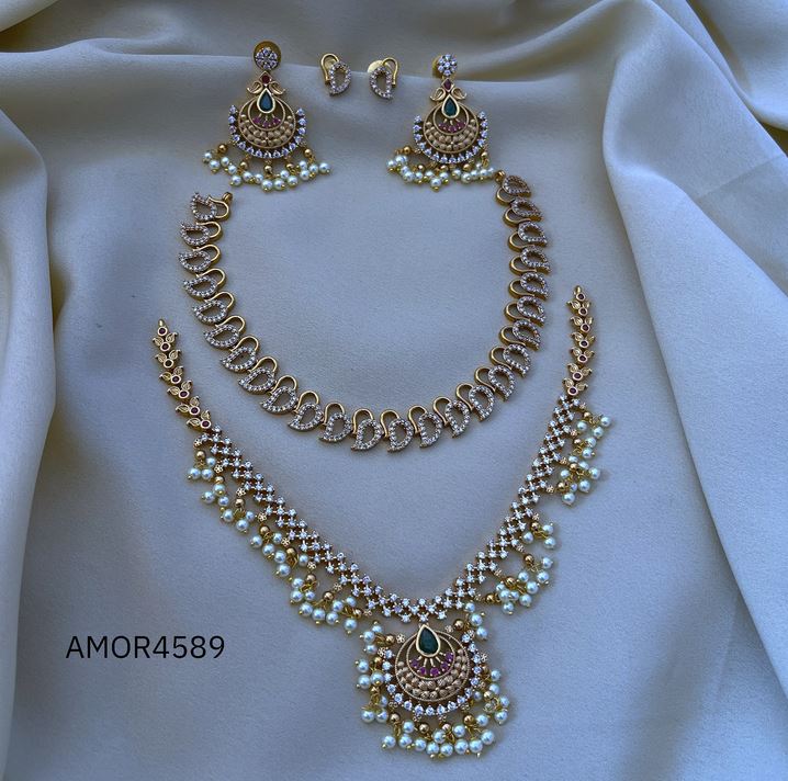 Antique Polished Short Necklace Combo Set!!